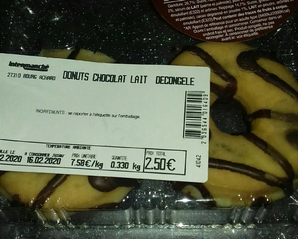 Donuts chocolat lait