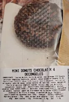 Mini donuts chocolat  x 4
