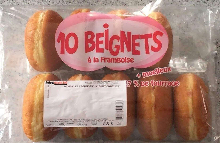 Beignet à la framboise