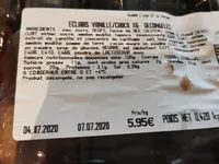 Éclaire vanille chocolat