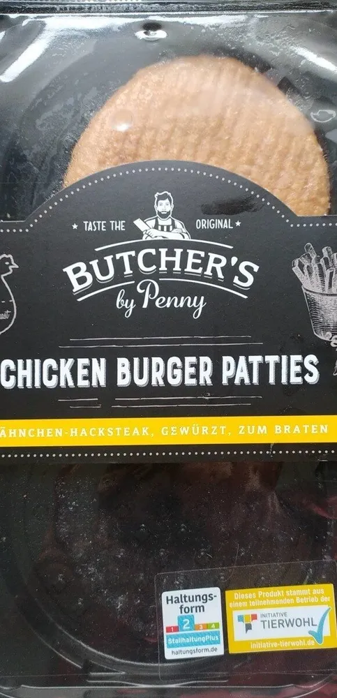 Chicken burger patties