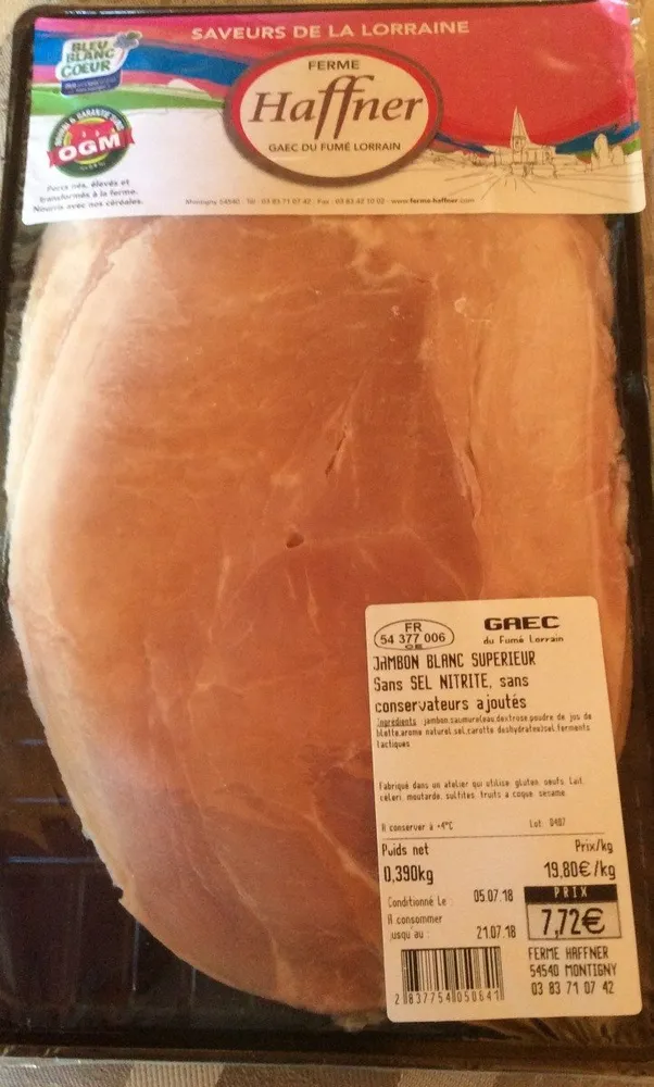 Jambon blanc supérieure