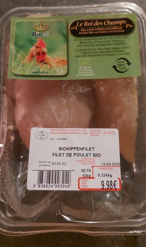 Filet de poulet BIO