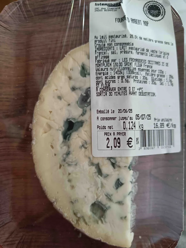 Fourme d'Ambert AOP