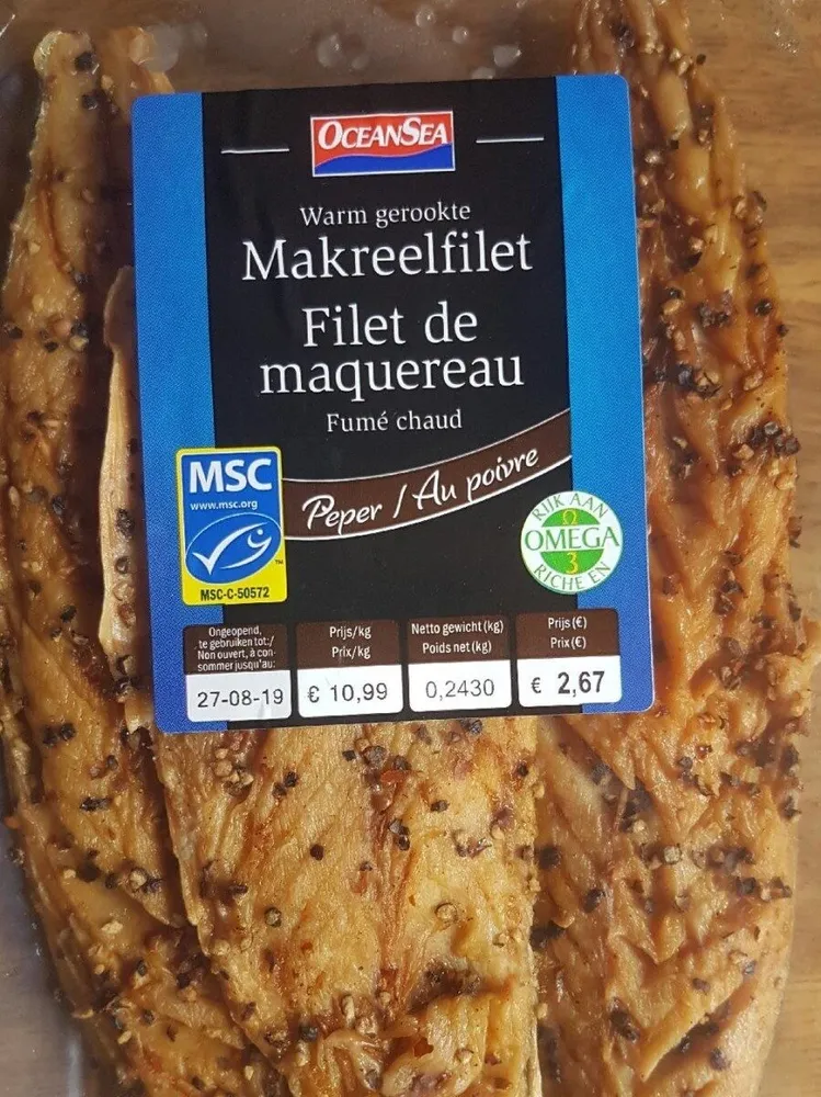 Filet de maquereau Fumé chaud