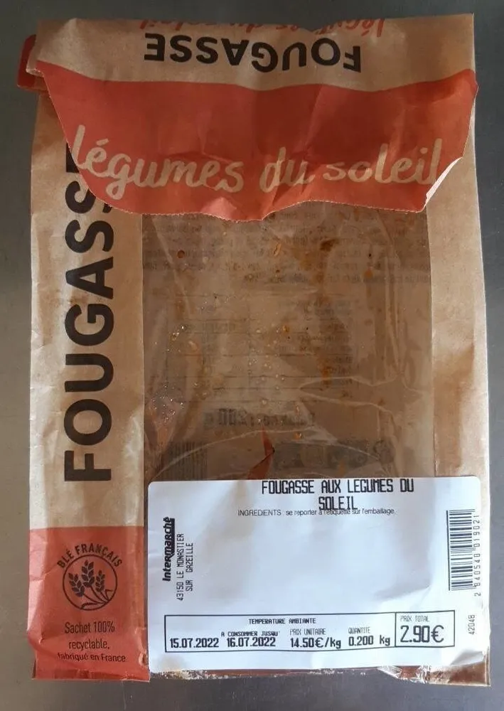 Fougasse Aux Légumes Du Soleil