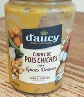 Curry de pois chiches aux épices douces