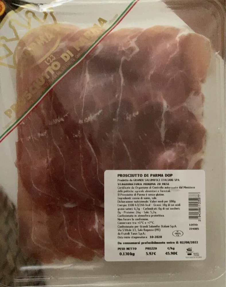 Prosciutto crudo