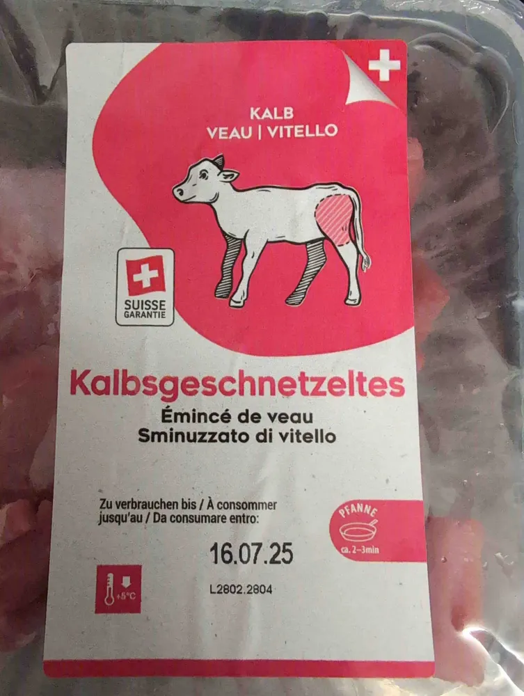 Émincé de veau