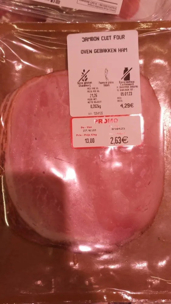 Jambon cuit au four