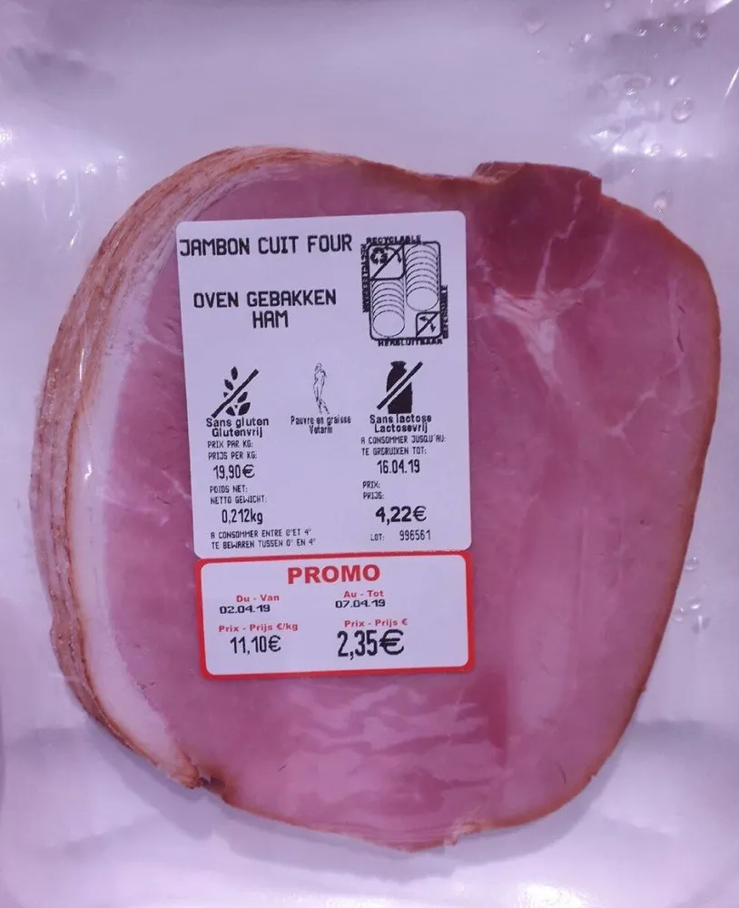 Jambon cuit au four