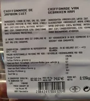 CHIFFONNADE DE JAMBON CUIT
