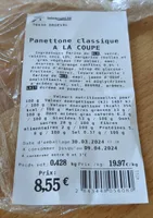 Panettone classique à la coupe