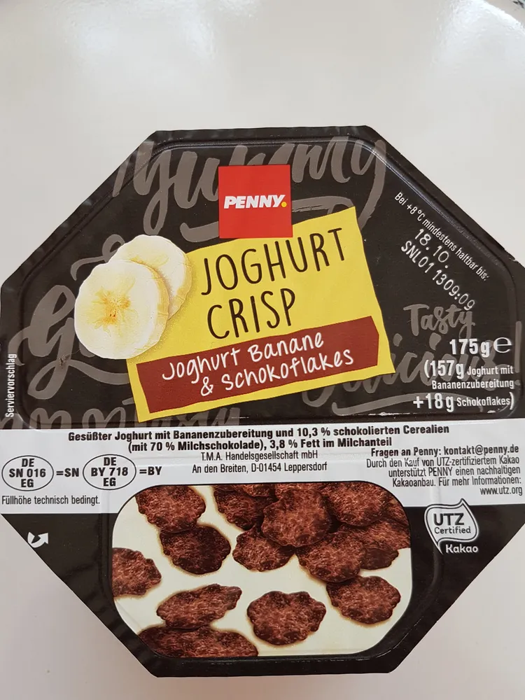 Joghurt-Crisp Banane & Schokoflakes