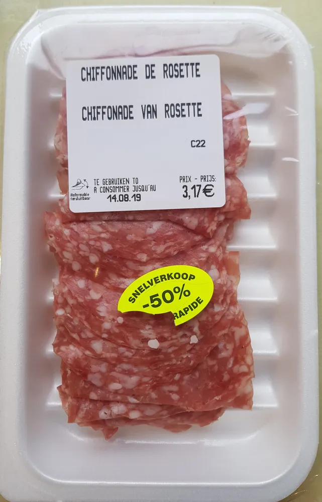 Chiffonnade de rosette