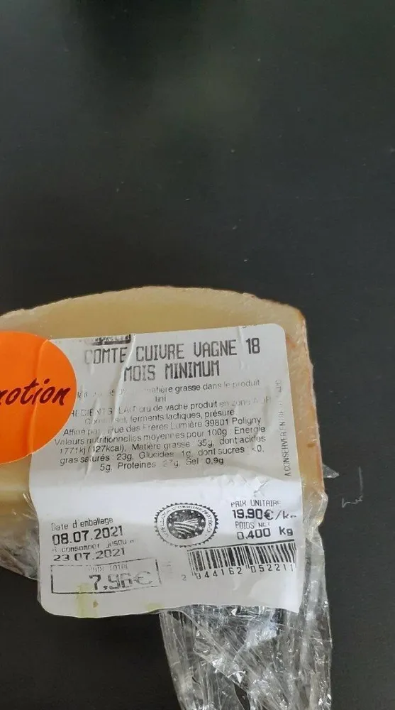 Comté cuivre gagne 18 mois minimum
