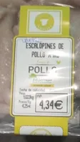 Escalopines de pollo
