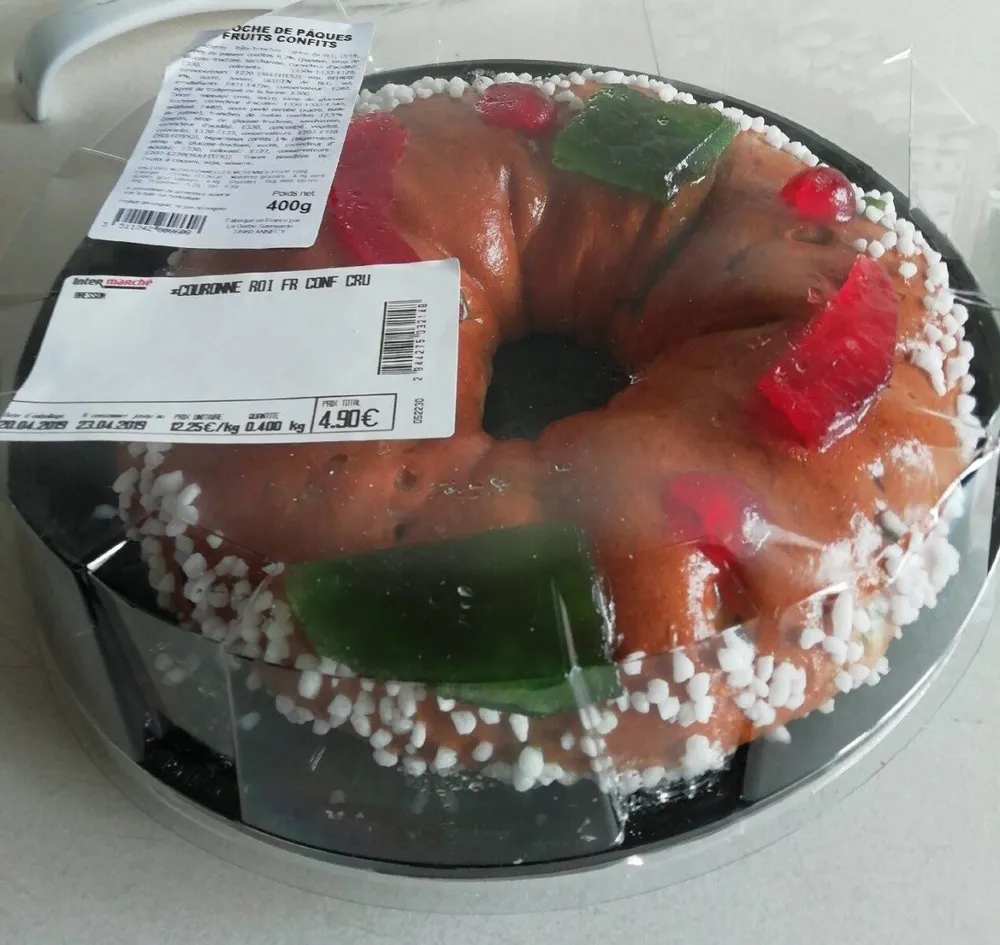Brioche de pâques fruits confits