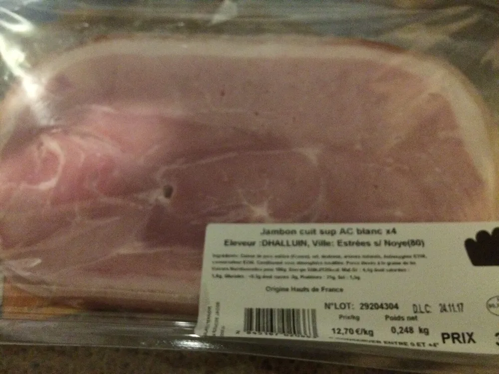 Jambon cuit sup