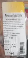 Poitrine de porc fumée tranche