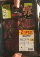 Brochette boeuf et porc