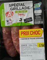 Saucisse de Toulouse label rouge