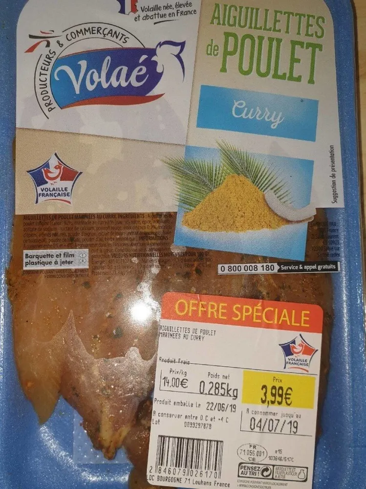 Aiguillettes de Poulet