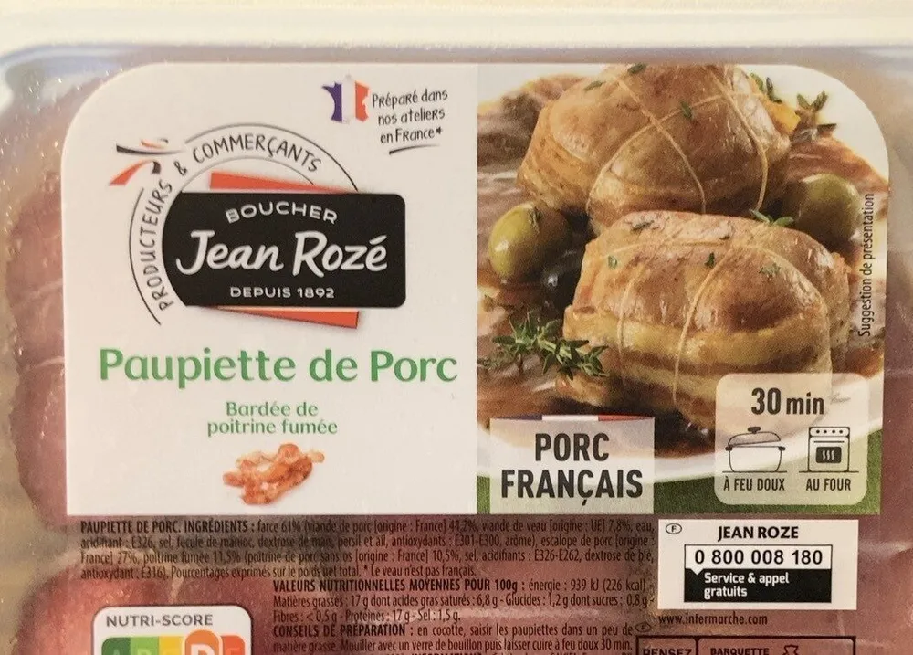 Paupiettes de porc