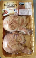 2 cuisses de poulet rôties