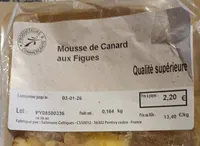 Mousse de foie de canard maigre aux figues