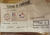 Terrine de campagne aux 3 poivres