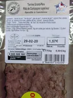 Terrine Grand-père Pâté de campagne supérieur