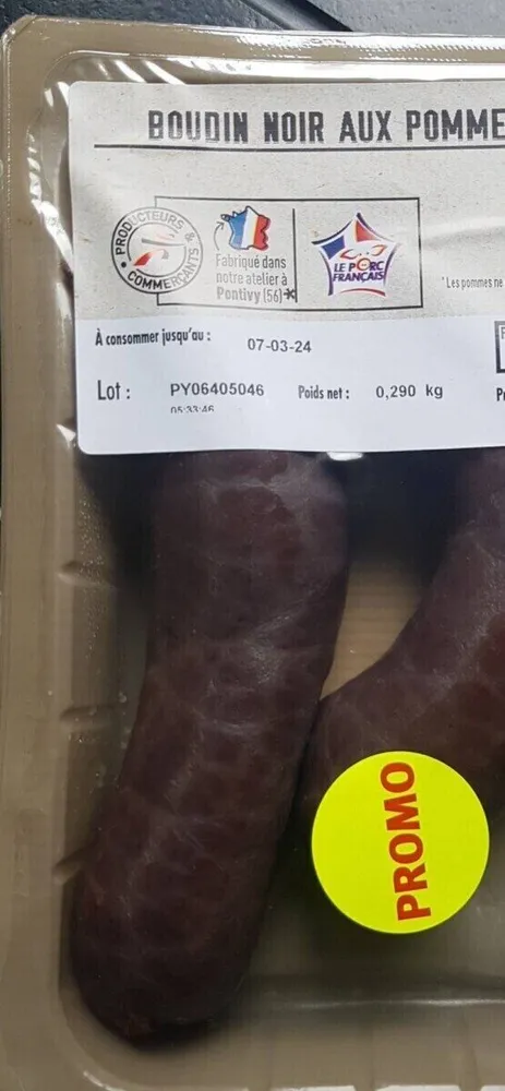 Boudin noir aux pommes