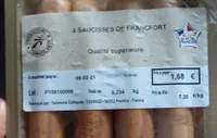 4 saucisses de Francfort