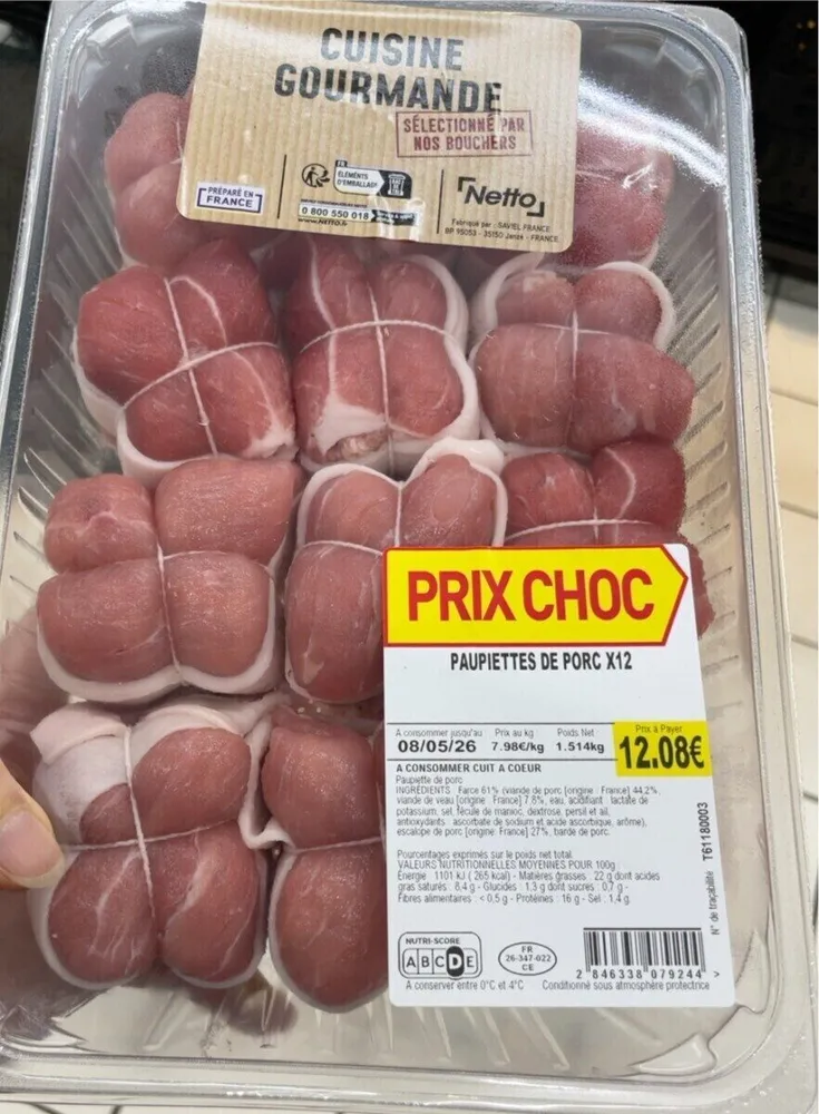 Paupiettes de porc