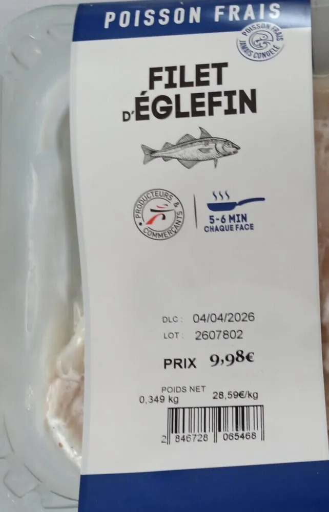 Filet d'églefin