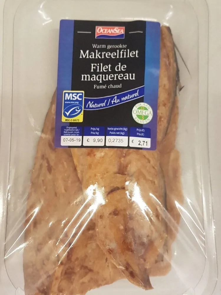 Filet de maquereau fumé chaud