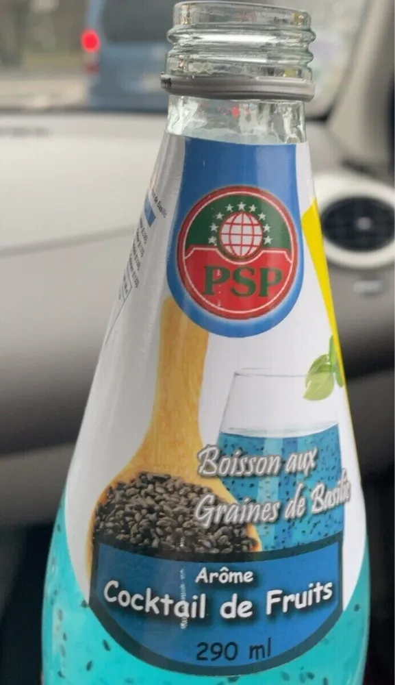 Boisson aux graines de basilic