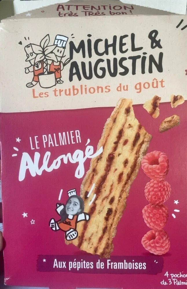 Le palmier allonge aux pepites de framboises