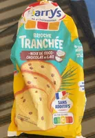 Brioche tranchée noix de coco et pépites de chocolat