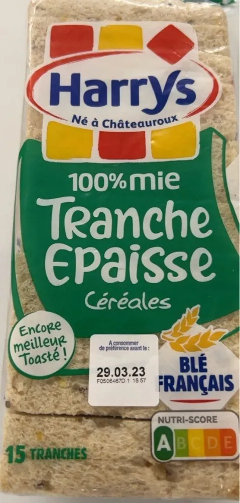 100% mie tranche epaisse cereales
