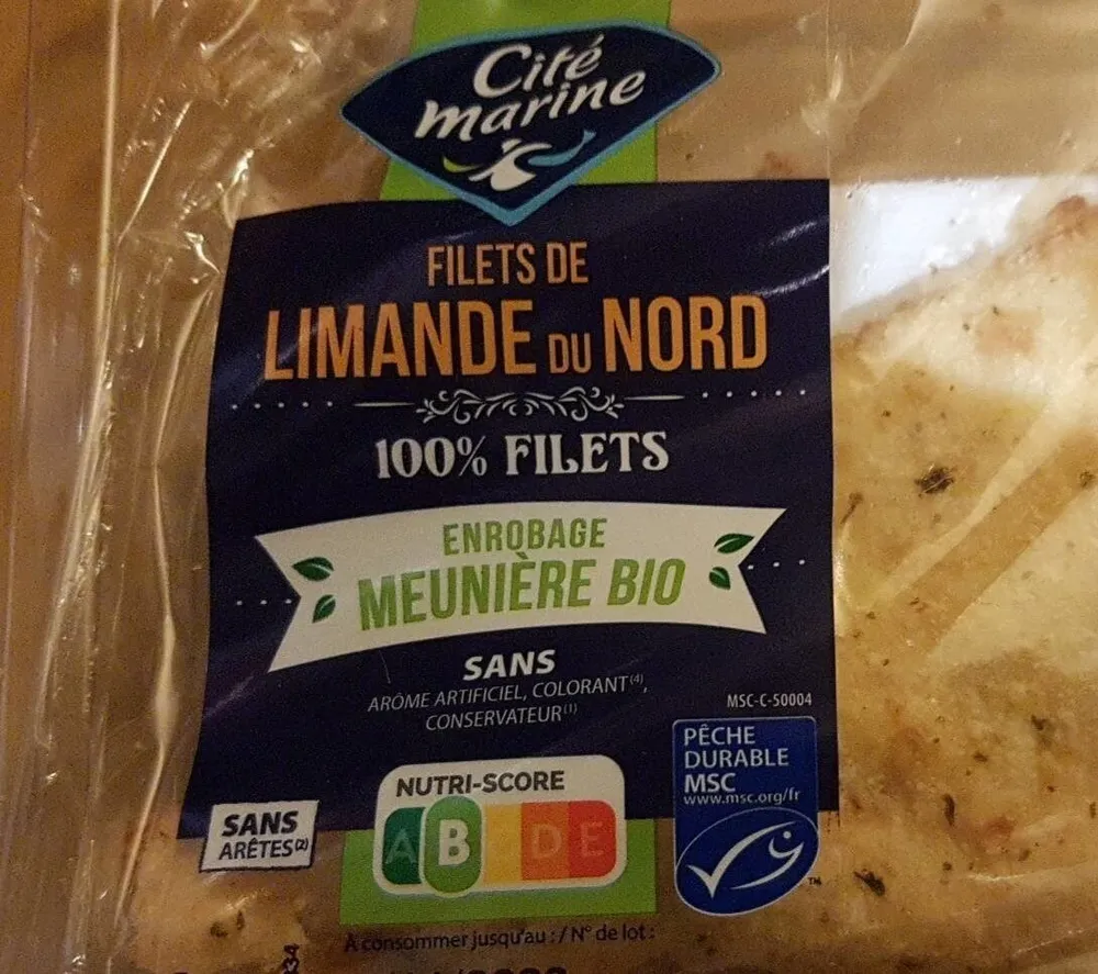 Filets de limande du nord