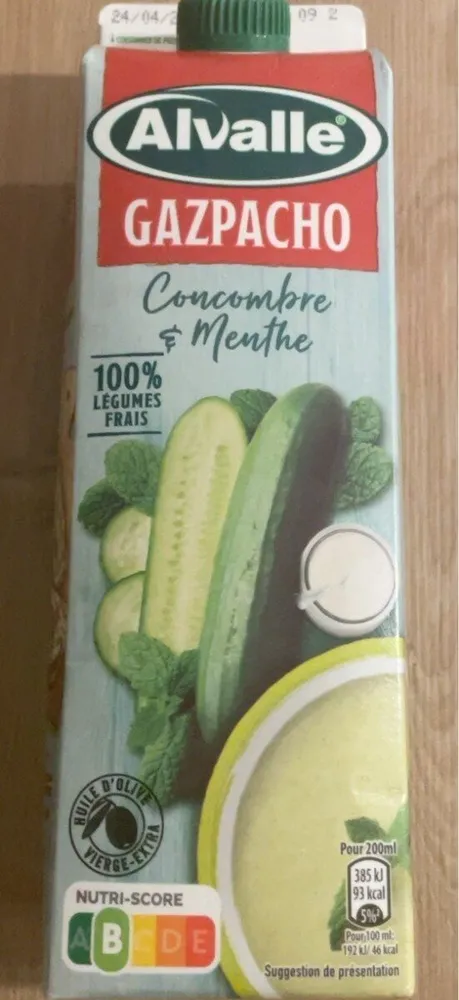 Gazpacho Cocombre menthe