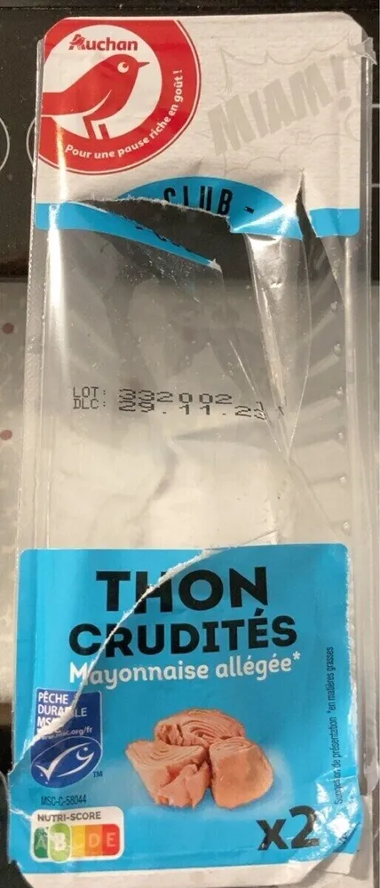 Thon crudités mayonnaise allégée