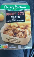 Poulet Rôti Frites jus aux herbes