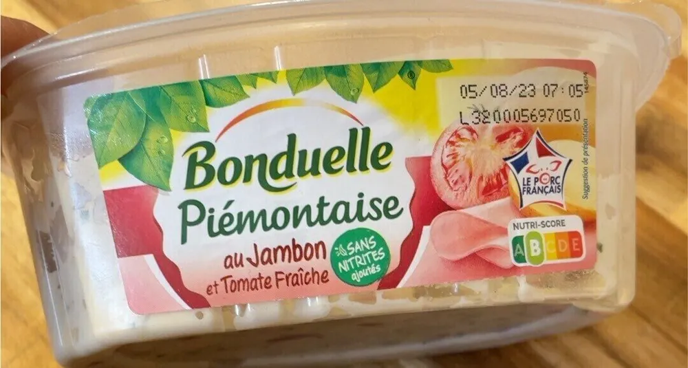 Piemontaise au jambon et tomate fraîche