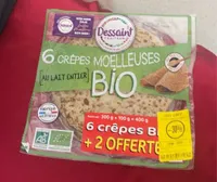 crêpes au lait entier