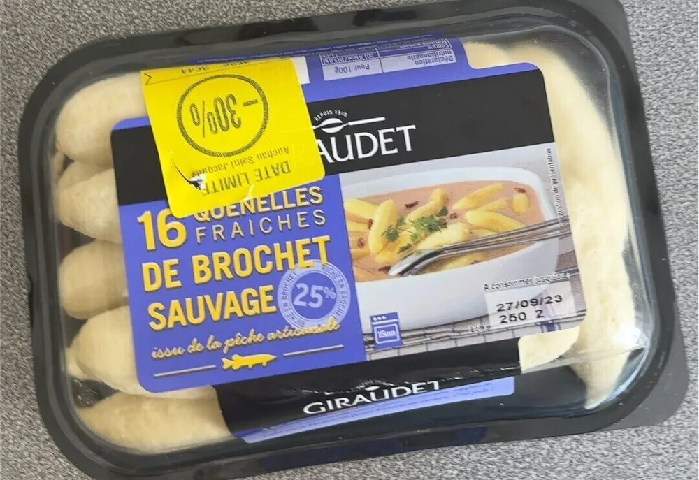 Quenelles fraiches de brochet sauvage