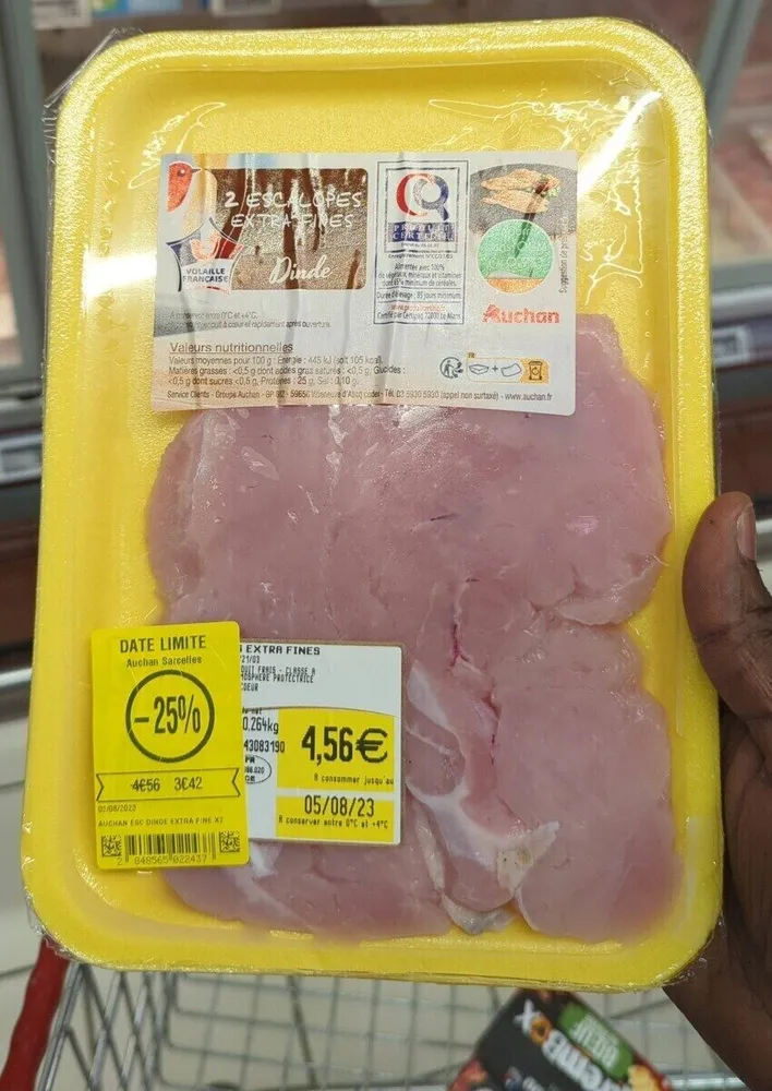 Escalope extra fines