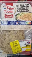 Milanaise poulet pané cru aux poivres